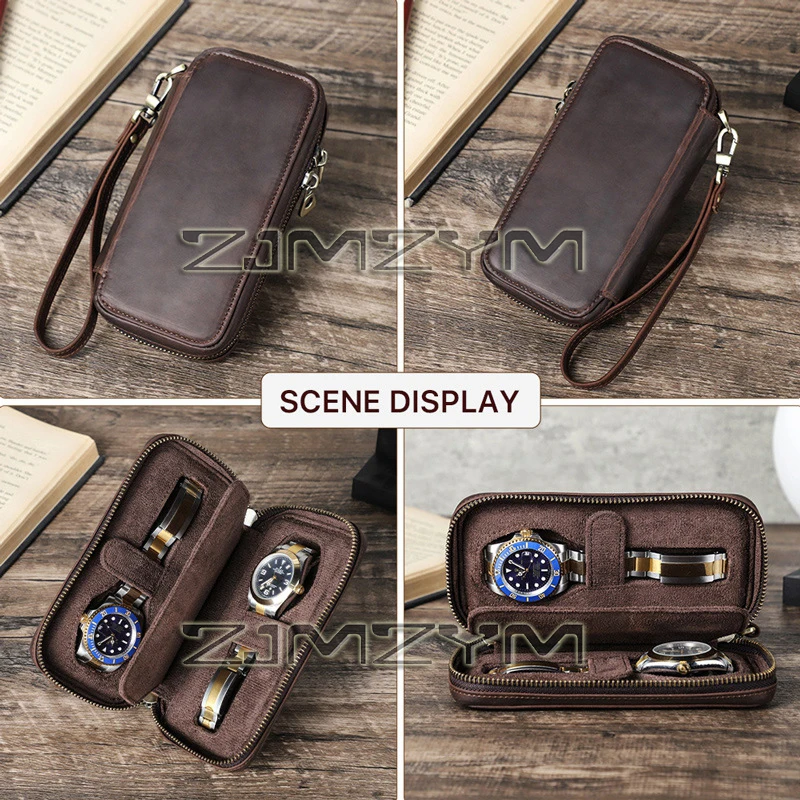 Genuine Leather Watch Case wit - огляд і ціна Women'S Retro Bags
