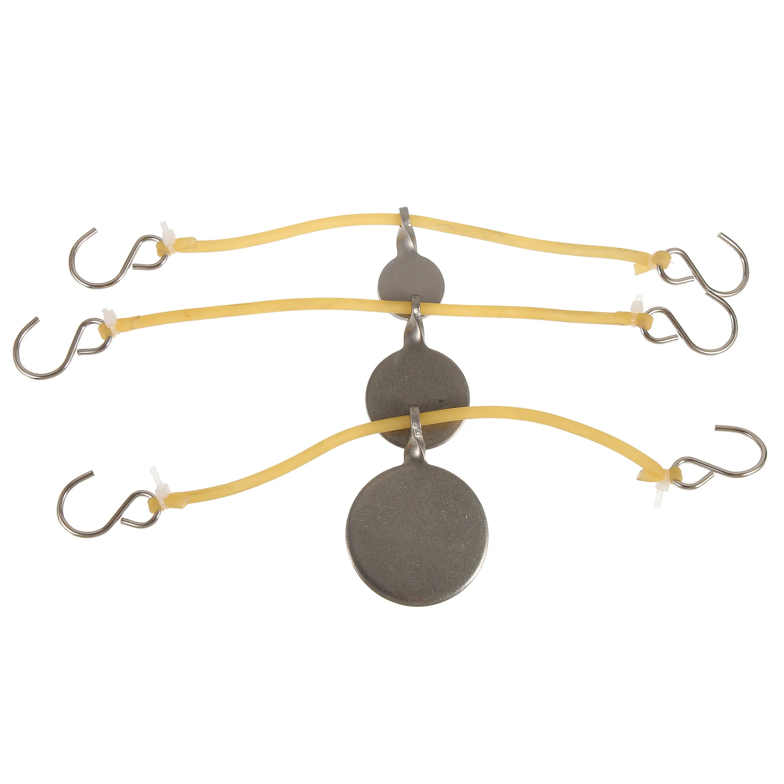 Bullseye Training Targets Stainless Steel Portable Hanging Tools for Practice Shooting Enthusiasts Sturdy Game