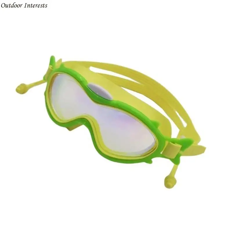 

Swimming Goggles with Earplugs for Child, 180 Degree Wide View Goggles Resistant Swim Goggles for Boy Girl Swimming 400C
