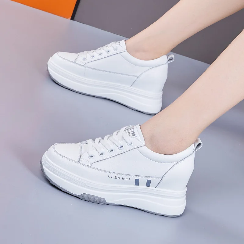 

Women Shoes White Chunky Sneakers Female Vulcanize Shoes Zapatillas Deporte Platform Sneakers Tenis Feminino