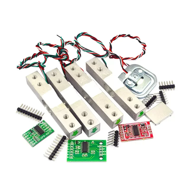 Load Cell 1KG 5KG 10KG 20KG HX711 AD Module Weight Sensor Electronic Scale Aluminum Alloy Weighing Pressure Sensor For Arduino