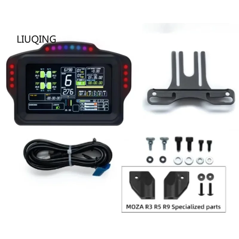 Simplayer Simdid DV480 DH480 PRO tablero Sim Racing Dash Display con pantalla de 5 "y LED RGB de 16-18 para Simagic Fanatec