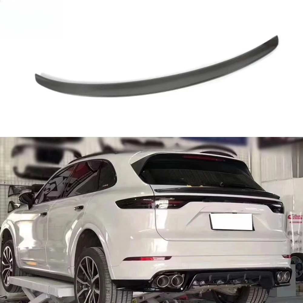 

Carbon Fiber Rear Spoiler Trunk Middle Wings Fit for Cayenne SUV 4 Door 2018 2019 2020 Car Styling