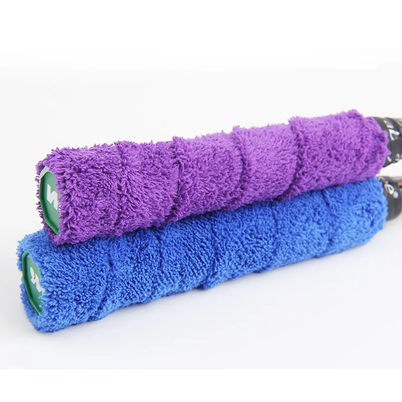 Anti-slip Badminton Tennis Cotton Towel Hand Glue Grip Overgrips Badminton Racket Wool Sweat Band 5/10M