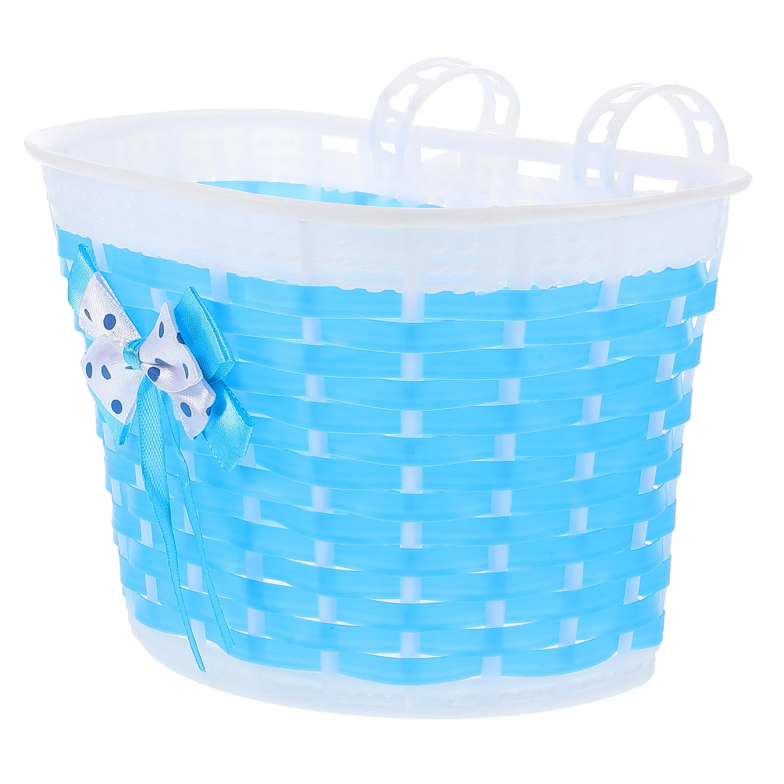 1PCS Woven Bike Basket Multi Use Tricycle Scooter Storage Front Basket ganizer Stylish Handlebar for Shopping