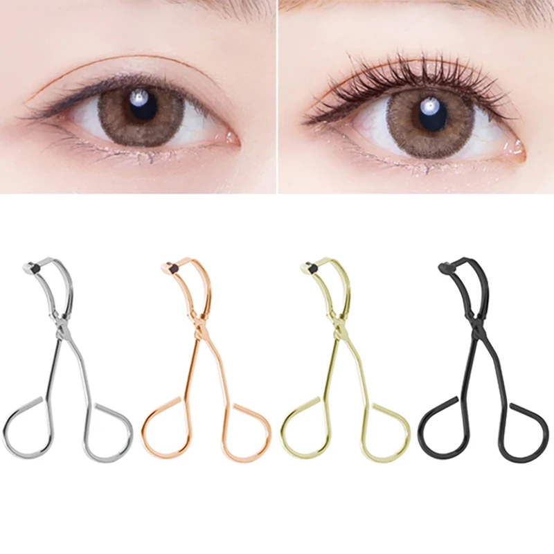 Stainless Steel Eyelash Curler Natural Curly Cosmetic Clip Eye Lash Curling Applicator Professional Eyelash Curler Makeup Tools