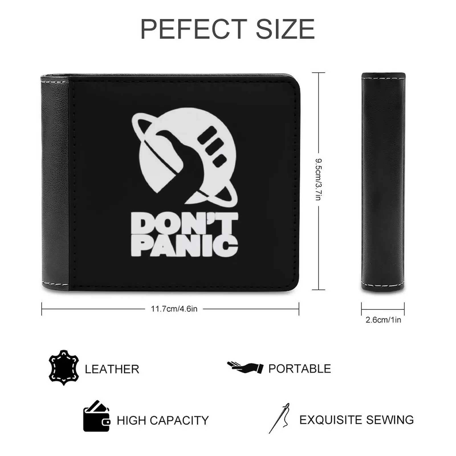 Men's Wallet Purses Wallets New Design Dollar Price Top Men Leather Wallet The Guide Galaxy Geek The Hitchhikers Guide To The