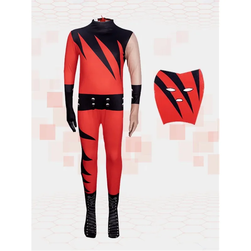 WWE superstar wrestler cos tight fitting clothing Halloween children's jumpsuit cosplay clothing Kane^0*l