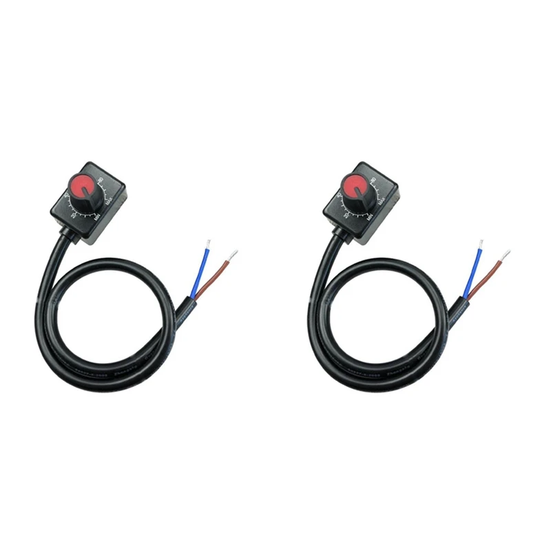 

DC 0/1-10V Knob LED Dimmer, Low Voltage Passive Dimmer PWM Dimming For 0-10V Or 1-10V Dimmable Electronic LED Driver 2Pc