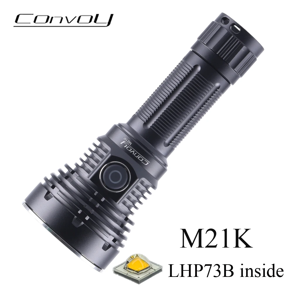 torcia-convoy-m21k-lhp73b-ricaricabile-usb-c-potente-luce-led-per-pesca-campeggio-ed-escursionismo