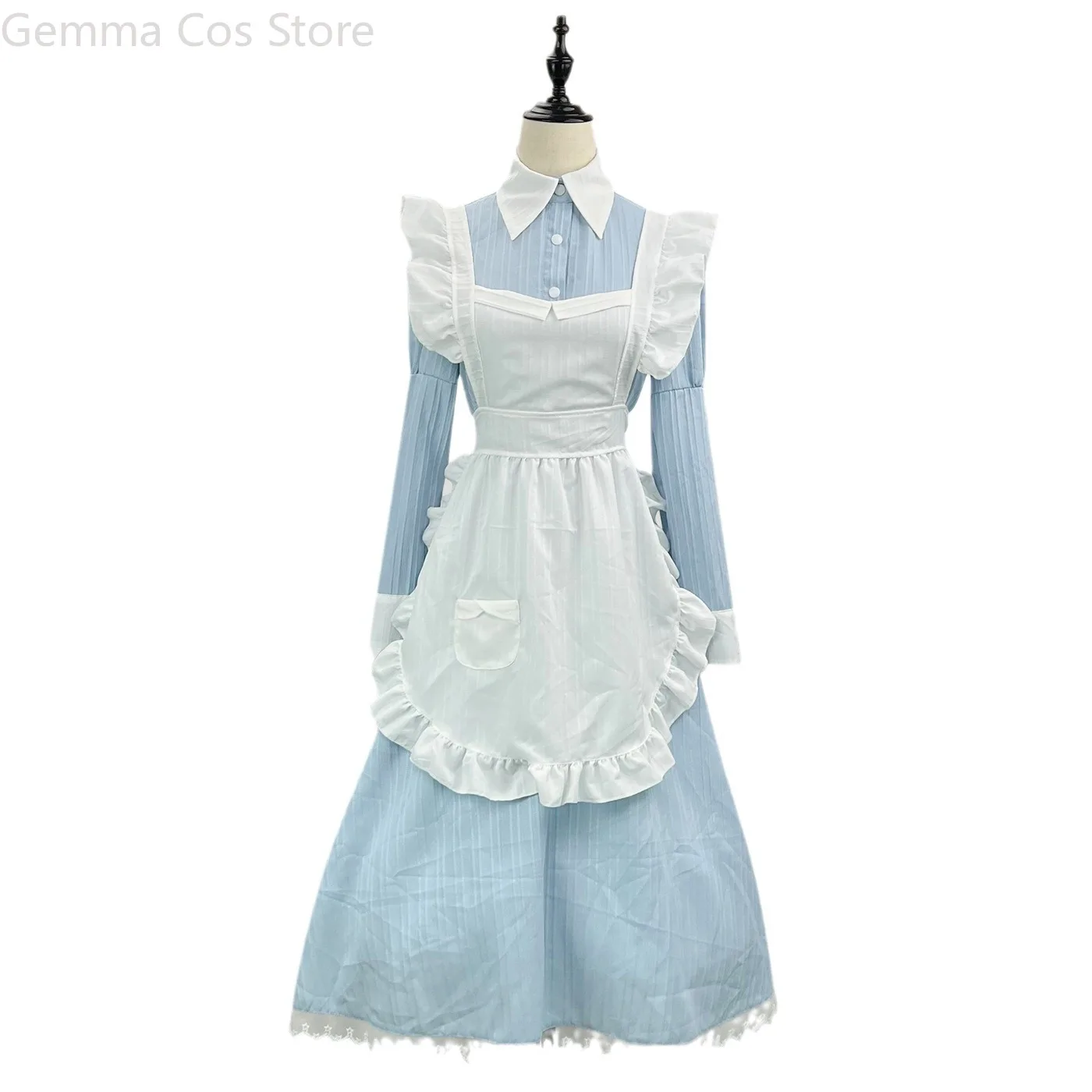 

Old Castle Long Maid Cosplay Costume Housekeeper Steward Butler Maid Dress Cafe Attendant Suit for Waitress Maid Party Costume