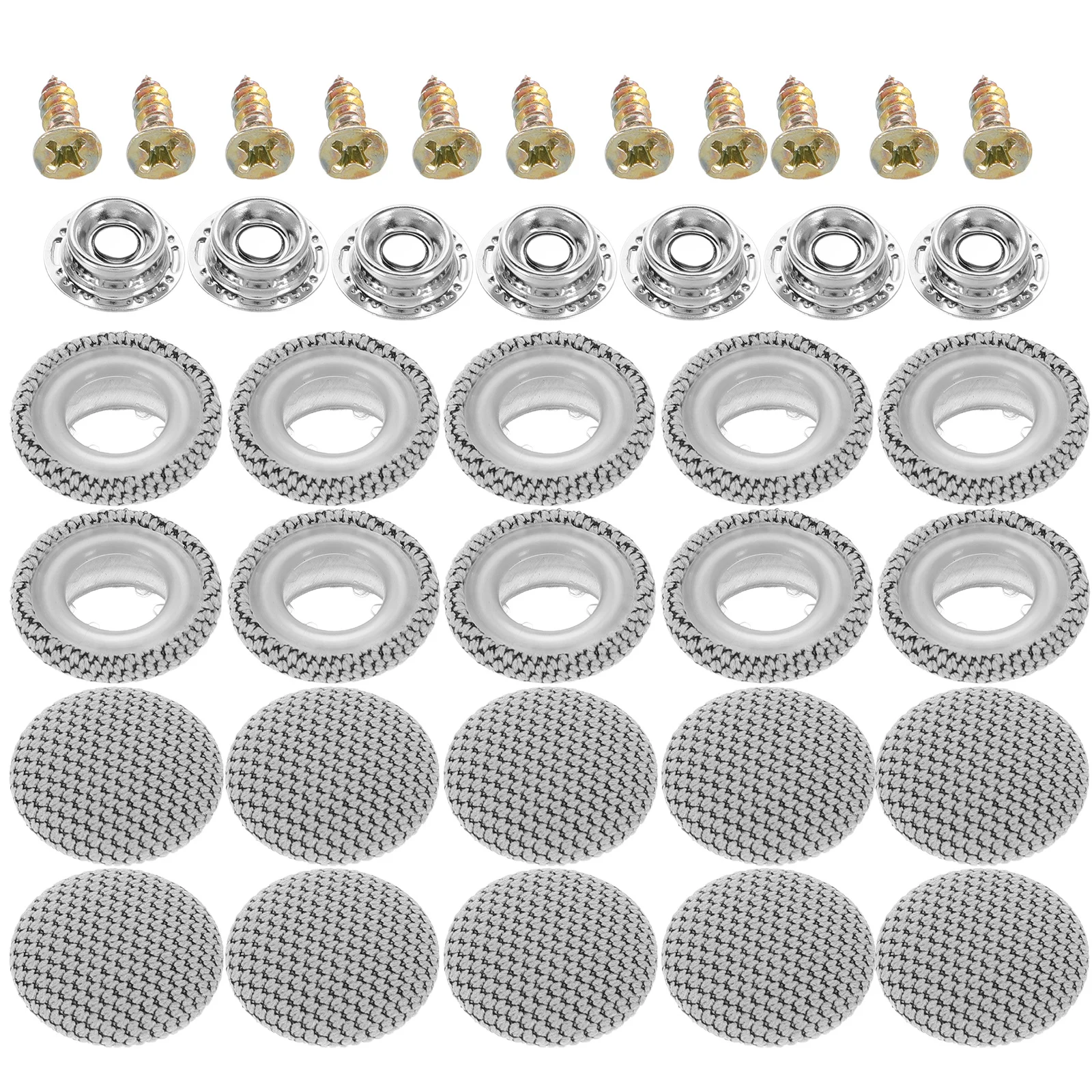 

50Pcs Auto Roof Headliner Repair Button Durable Easy Install Interior Ceiling Cloth Fixing Sagging Liner Restoration Kit