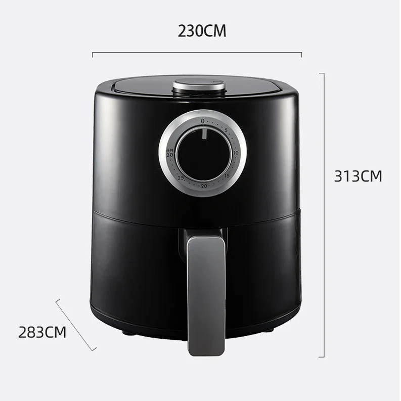 3.7L 1000W Japan Small Latest Best Household Tray Power Liner Tower Green Electric Oil Free Air Fryer Without Oil