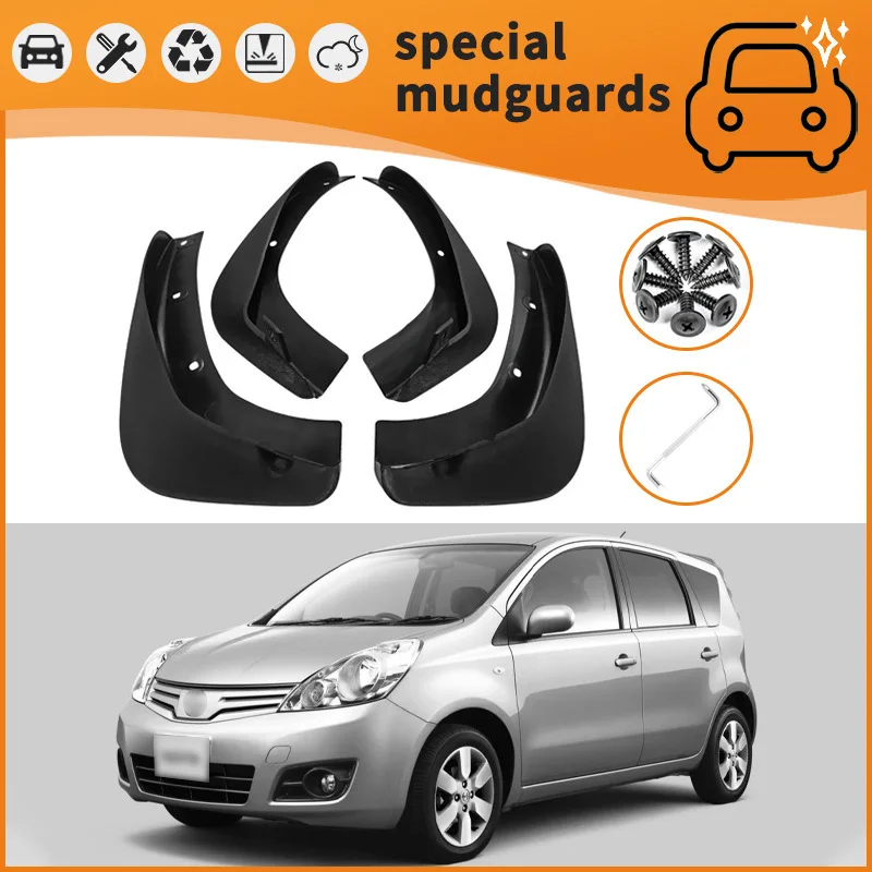 

For the 07-20 Nissan Note LIVINA GENISS Mudguards Fender Mudflaps Front Rear Flares Splash Guards Cover Car Accessorie