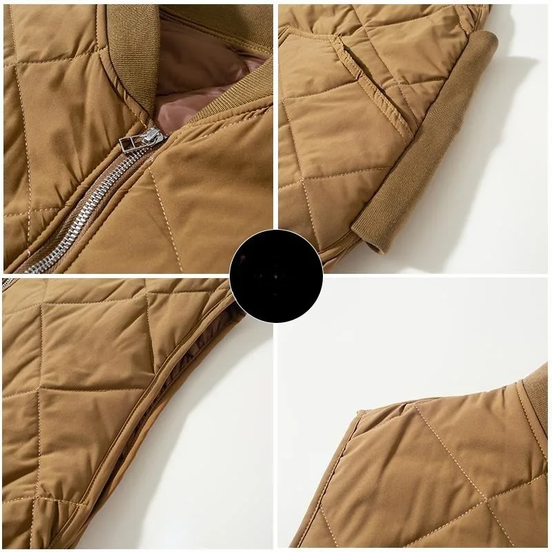 Parkas vintage japonesas para homens, coletes sem mangas argyle, inverno, casual, elegante, cor pura, casacas térmicas, moda chique