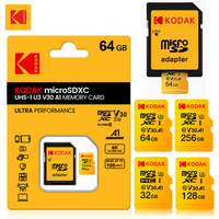 KODAK Micro SD Card Memory Card 32GB 64GB 128GB 256GB U3 4K Large Capacity TF Microsd Card for Phone Camera Tablet PC Phone
