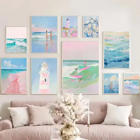 8 best sales strandväggkonst - №2