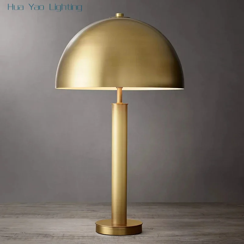 Retro Minimalist Bedside Lighting Table Lamp Model Room Office Desk Villa Living Room Bedroom Dining Room Decorative Lamp E27
