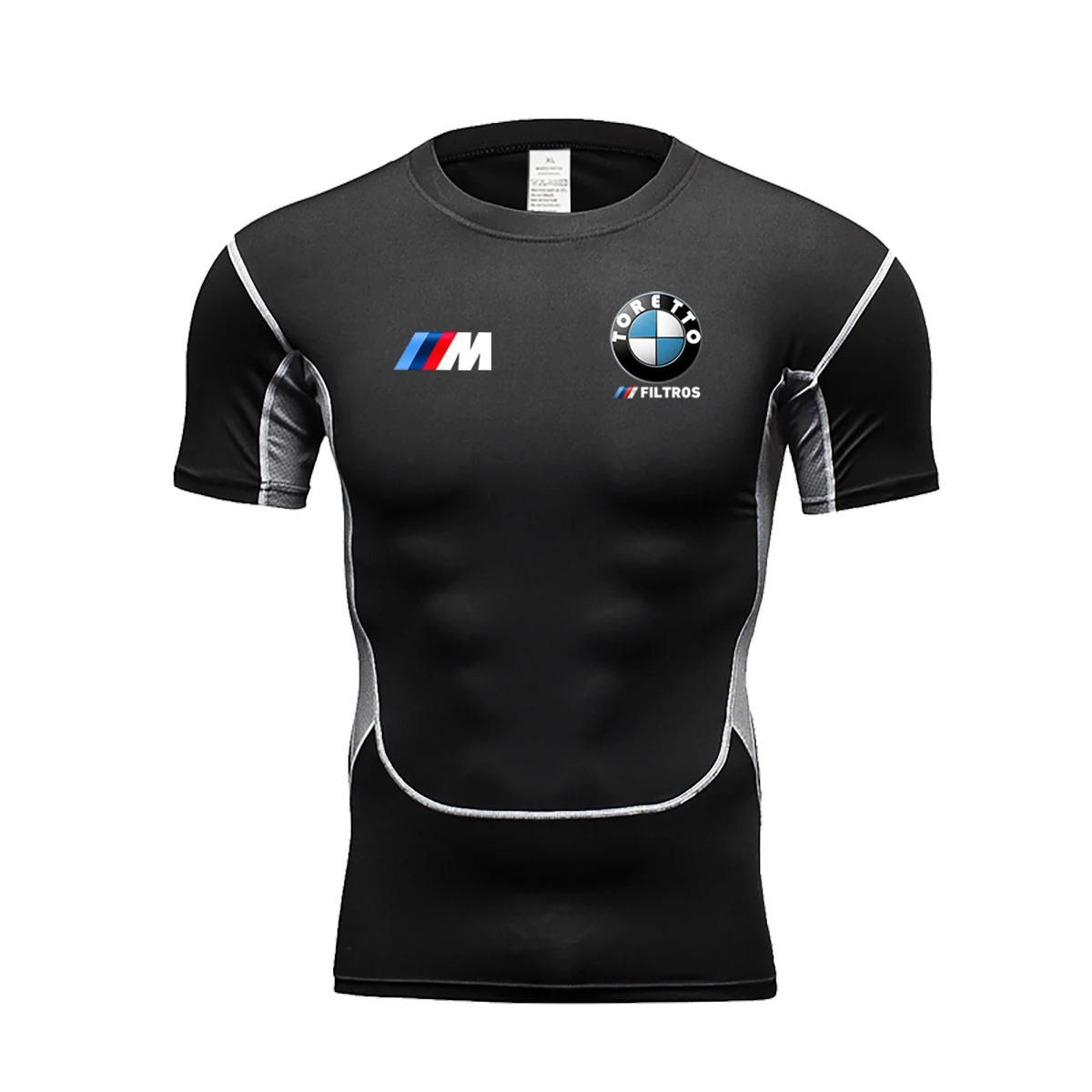 New BMW logo Men's Fitness Compression Y2KT T-shirt Gym Comfortable Breathable Fast Drying Sports Wear Outdoor Running