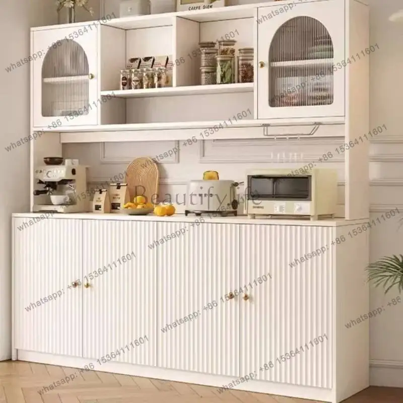 LSEuropean Kitchen Cabinets Organizer Shelf Modern Luxury Design Storage Cabinets Strong Narrow Meuble Rangement Furniture Home