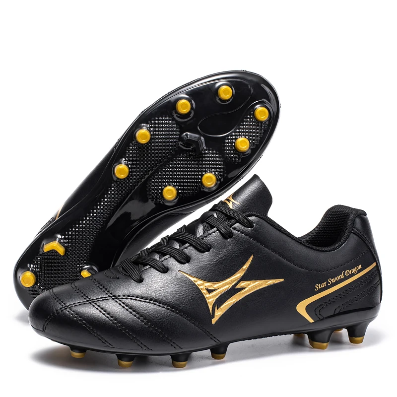 

Мужские футбольные бутсы с длинными шипами, футбольные бутсы, спортивные тренировочные кроссовки на открытом воздухе для молодежи, мужские футбольные кроссовки, большой размер