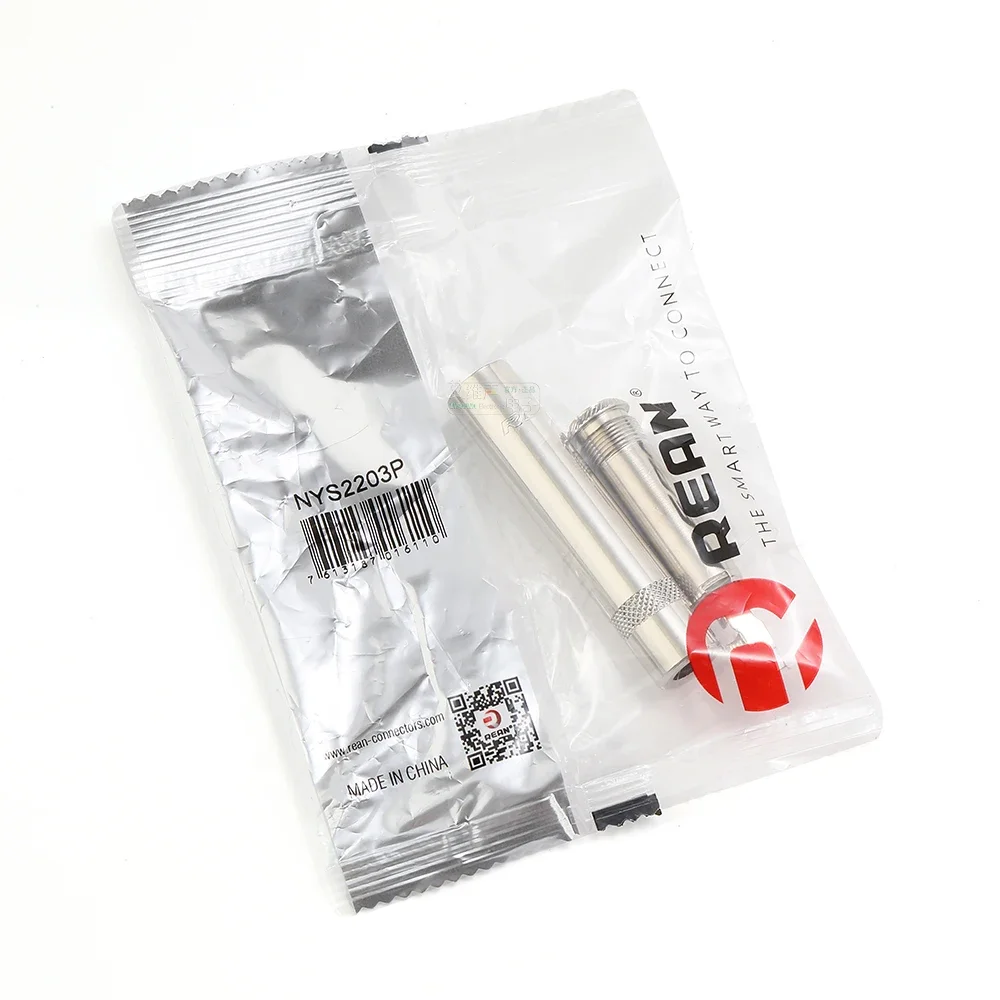 

REAN 6.35mm 3 Core Female Plug Connector Stereo Mono Headset Audio Microphone Solder TRS Speaker Guitar TS Connector NYS2203PB