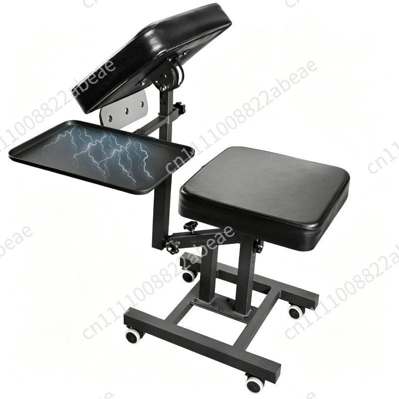 Multi Functional Tattoo Chair Leathery Back Adjust Tattoo Salon Chairs Steel Frame Lift Bench For Tattoo Artist