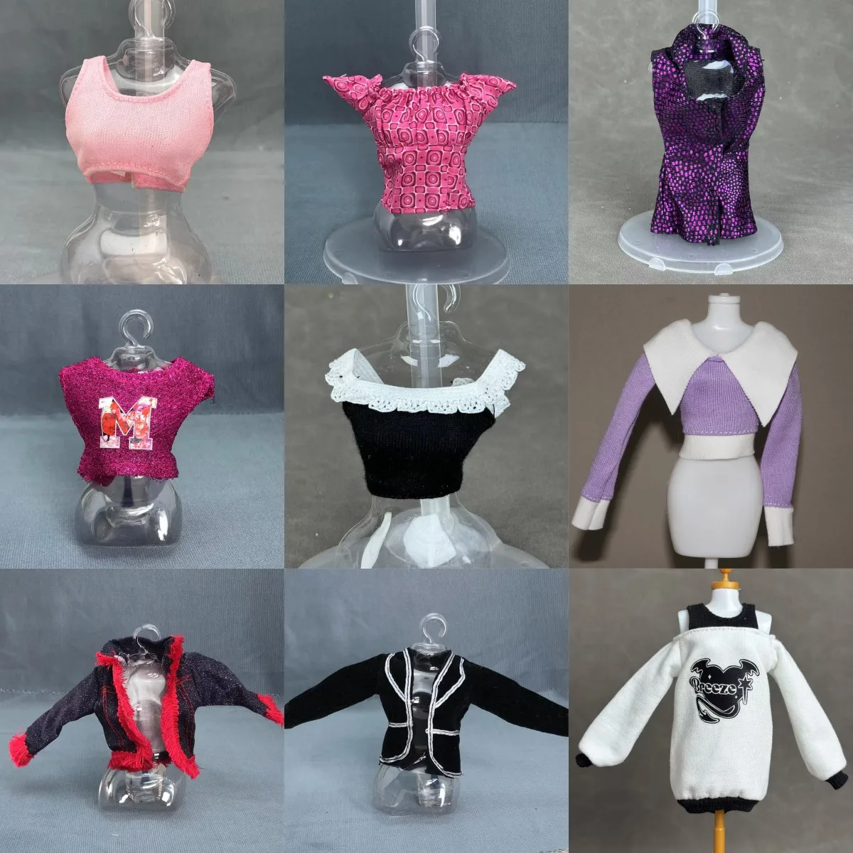 T6 wave 5 a variety of clothes tops for BB FR 1/6 scale doll