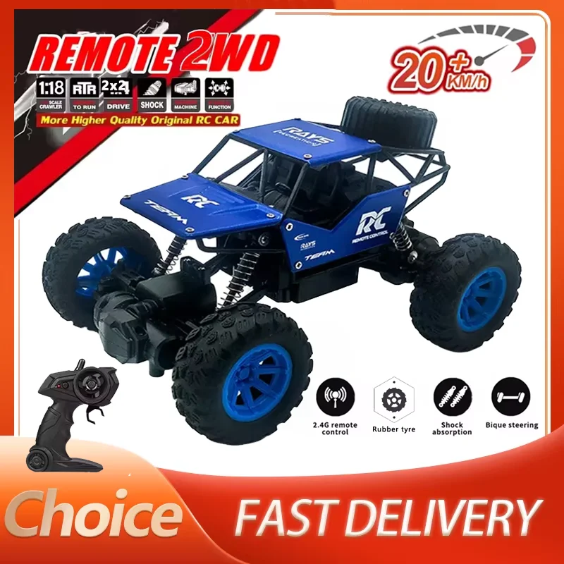 RC Drift Cars 1:18 RC Off-road Stunt Alloy Climbing Vehicle Electric High Speed Cars Model Vehicle Outdoor Car Toys for Children