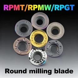 10 pezzi di inserti in metallo duro RPMT08T2/10T3/1204 fresa per tornio interno fresa fresa CNC strumento RPMT1003/1605 tornio fresa woodworking tools router bit tools