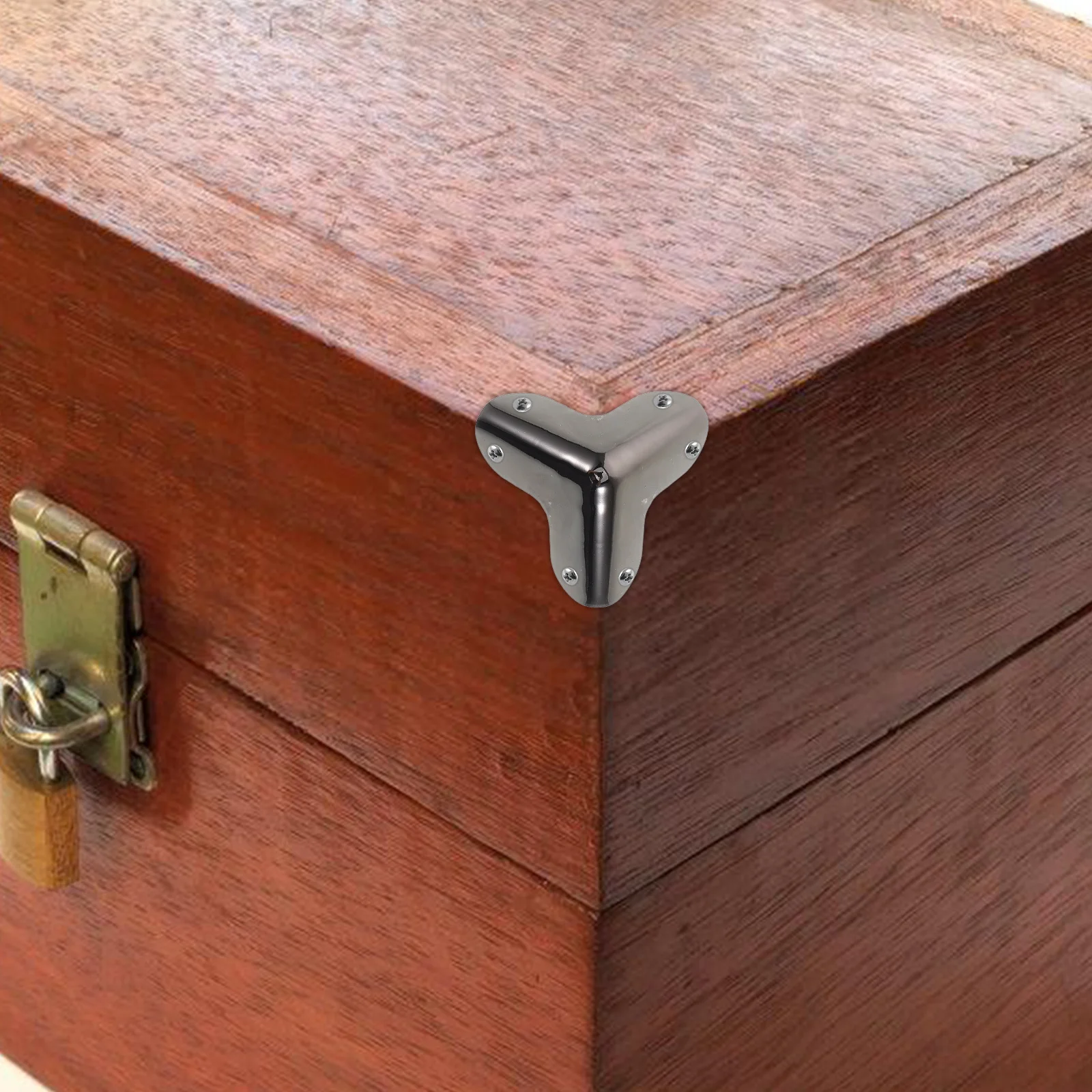 8 stuks metalen hoekbeschermers duurzame hardware voor meubels houten kist randbeschermers decoratieve veiligheidsbumpers hoekbeugels