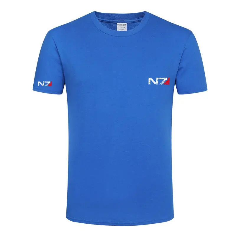N7 Special Forces T-Shirt Men T Shirt Team Shirts Summer Black Clothing Tee Mass Effect TShirt Men Anime Women T Shirt XS-XXXL