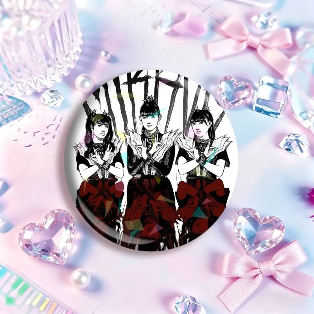 Girls Rock Band B-Babymetal  Icon Badge Handmade Tinplate Brooch for Chest Ornament Gifts Easter decorations