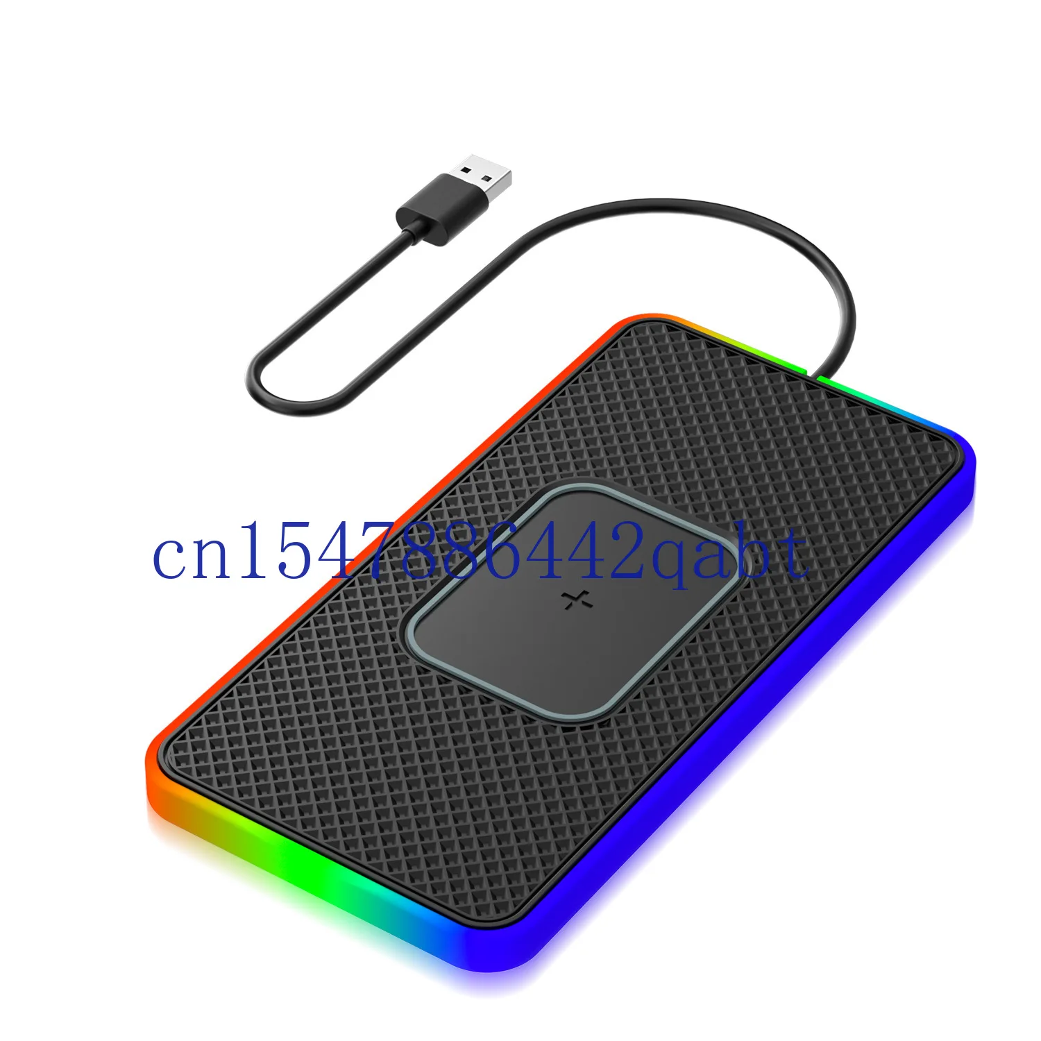 Atmosphere light emitting car mobile phone wireless charger