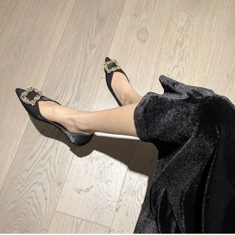 

Flat Soft Sole Women's Single Shoes 2026 Summer New Pointed Toe Shallow Design Korean Style Versatile Large Size 41-43