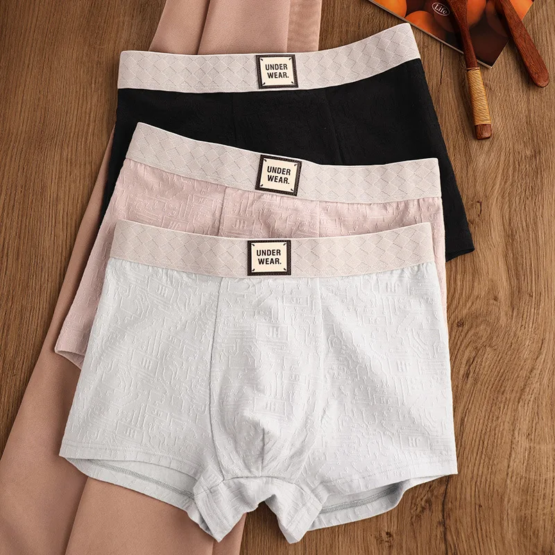 

Men's Boxer Briefs: Cotton-Feel, Fresh and Minimalist, Comfortable, Breathable, Sporty, Knit, Soft and Snug, Youthful Shorts