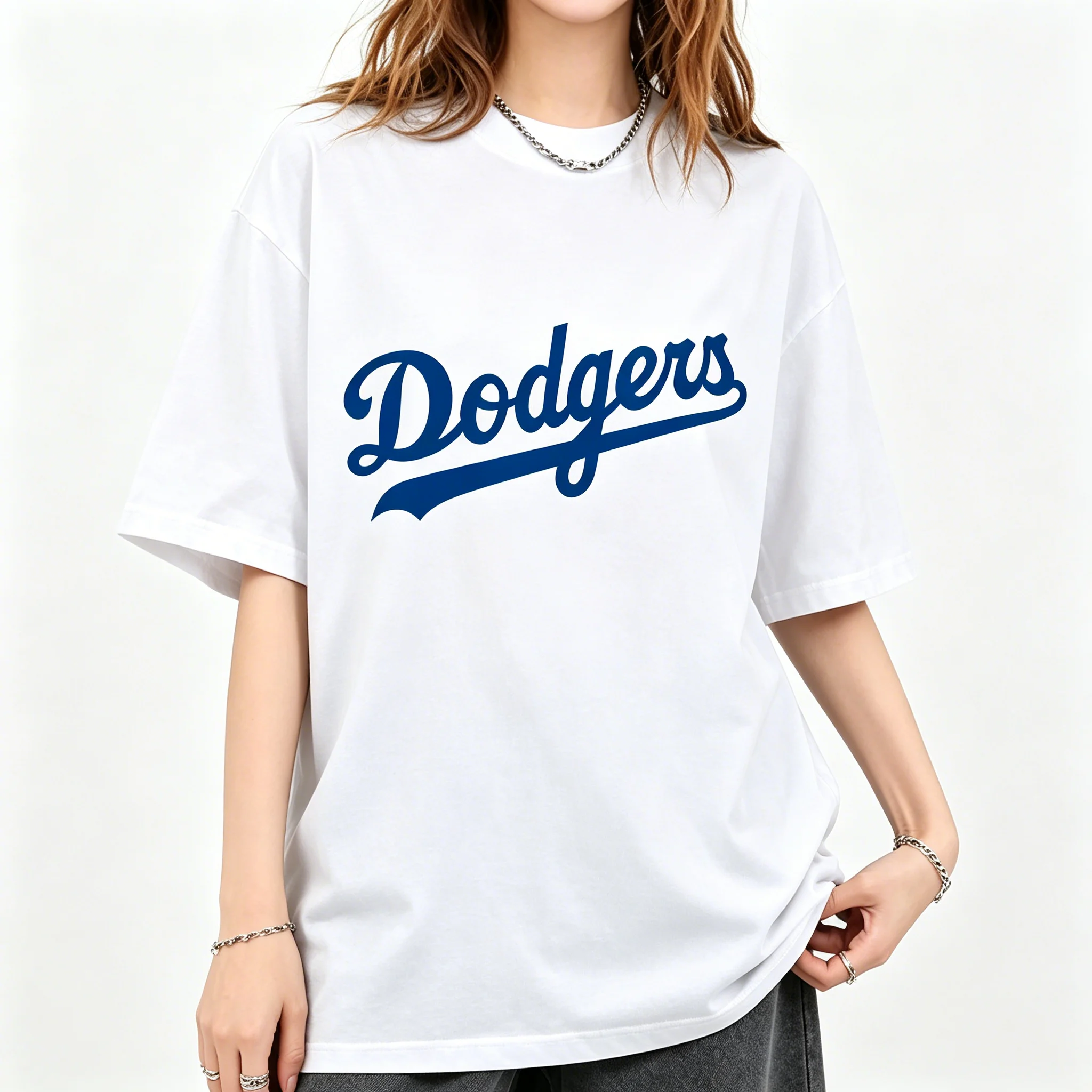 Mens Bold Dodgers Script Emblem In Deep Blue Celebrating Timeless Baseball Heritage And Team Pride For Men T Shirt Men