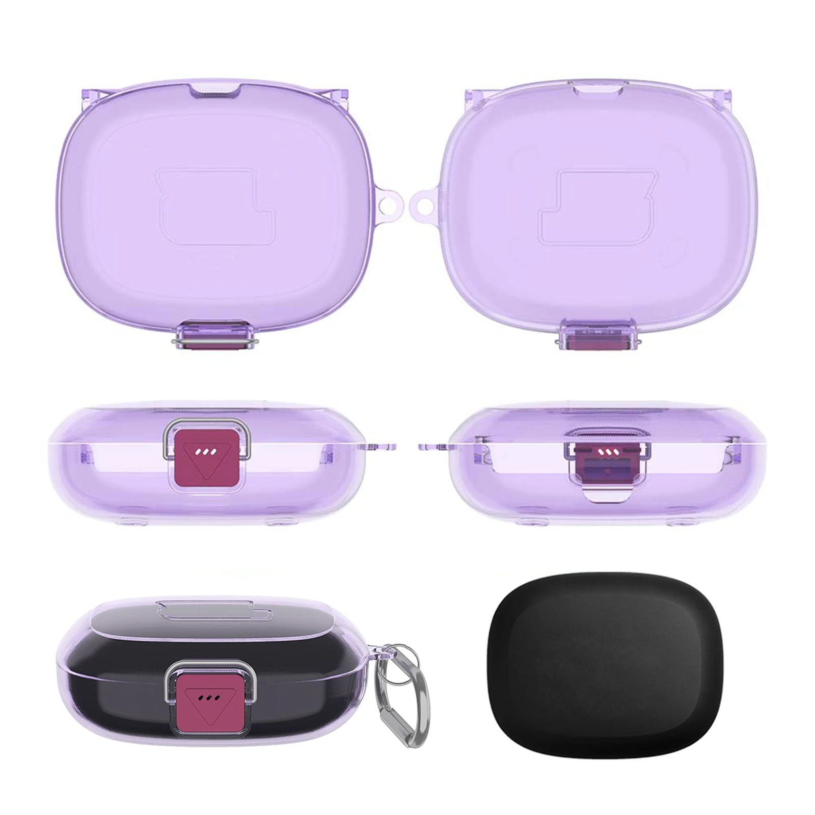 TPU Transparent Case Cover for Endurance Peak 4 Protective Case Waterproof Dustproof Includes Locking Switches and Carabiner