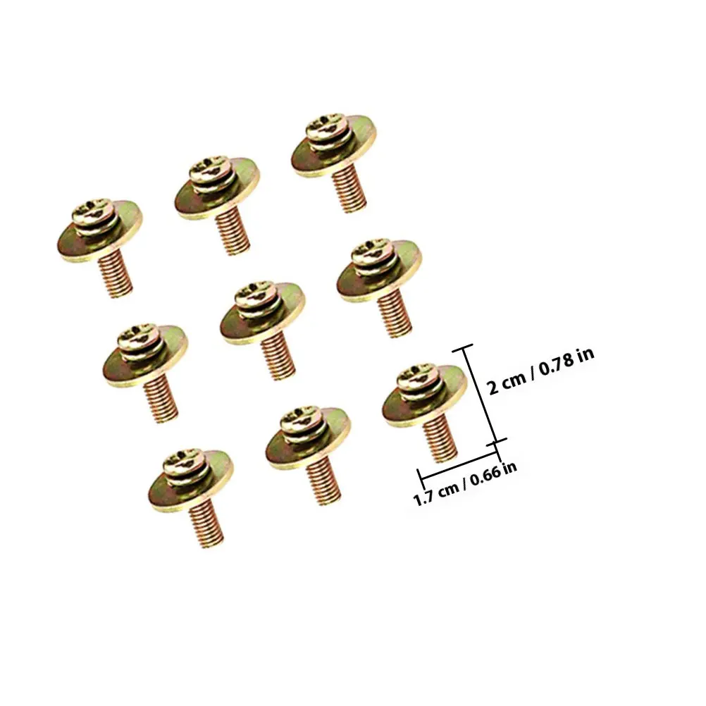 20pcs Snare Drum Lugs Replacement Screws for Percussion Hardware Mounting