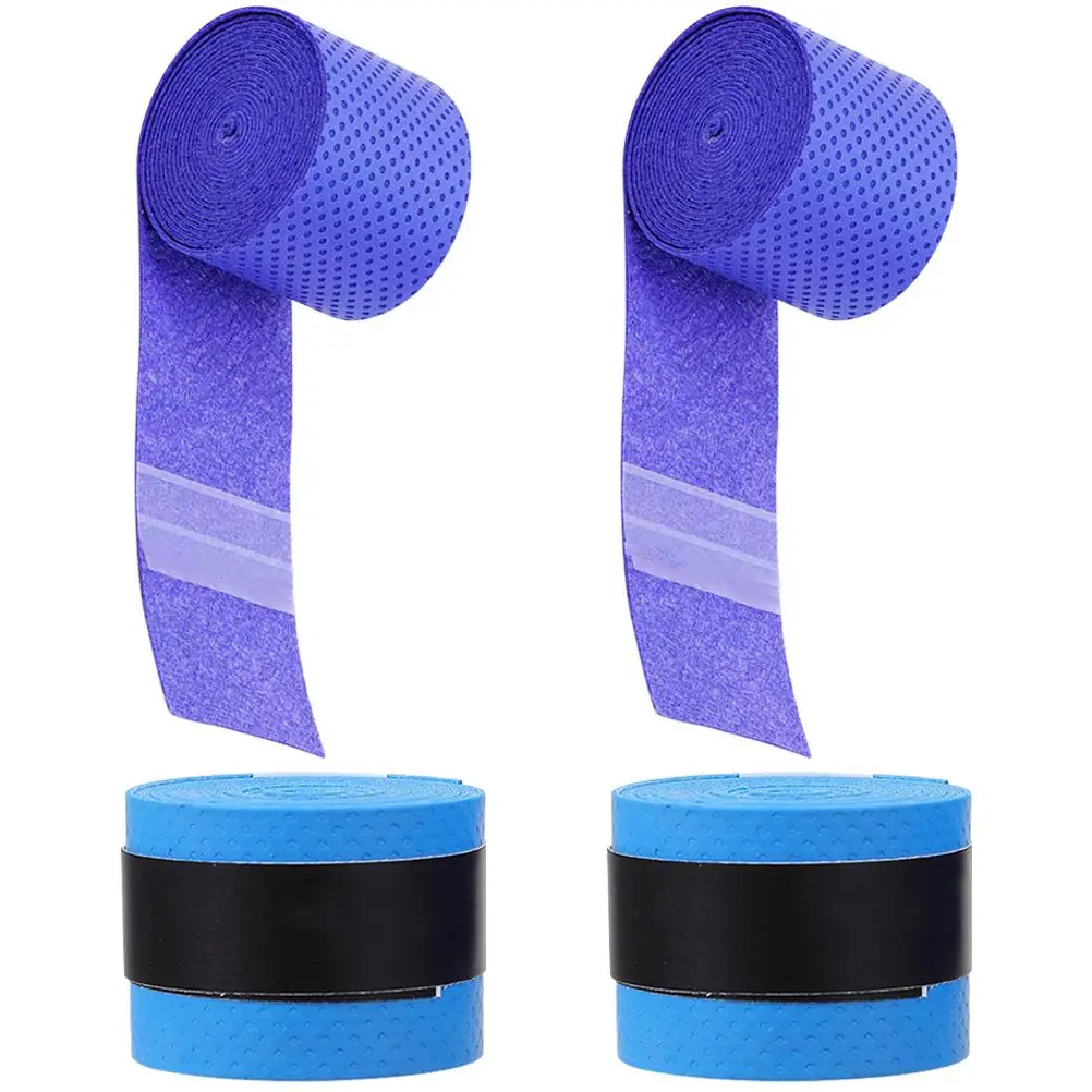 

4 Pcs Drumstick Anti-slip Sweat-absorption Belts Durable Shockproof Lightweight Drum Stick Wraps PU Material Tennis Racket Grip