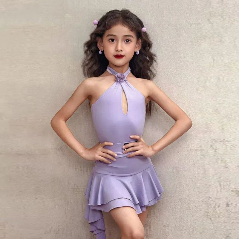 customized-balloom-latin-dance-dress-performance-costumes-top-and-half-skirt-2pcs-set-girls-training-suit-samba-practice-clothes
