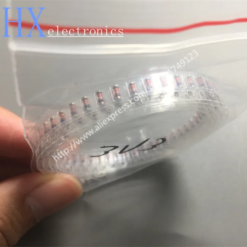 100PCS Sale New SMD Zener Diode1206 0.5W 1/2W LL34 ZMM2V2 ZMM2V4 ZMM2V7 ZMM3V0 ZMM3V3 ZMM3V6 ZMM3V9 ZMM4V3