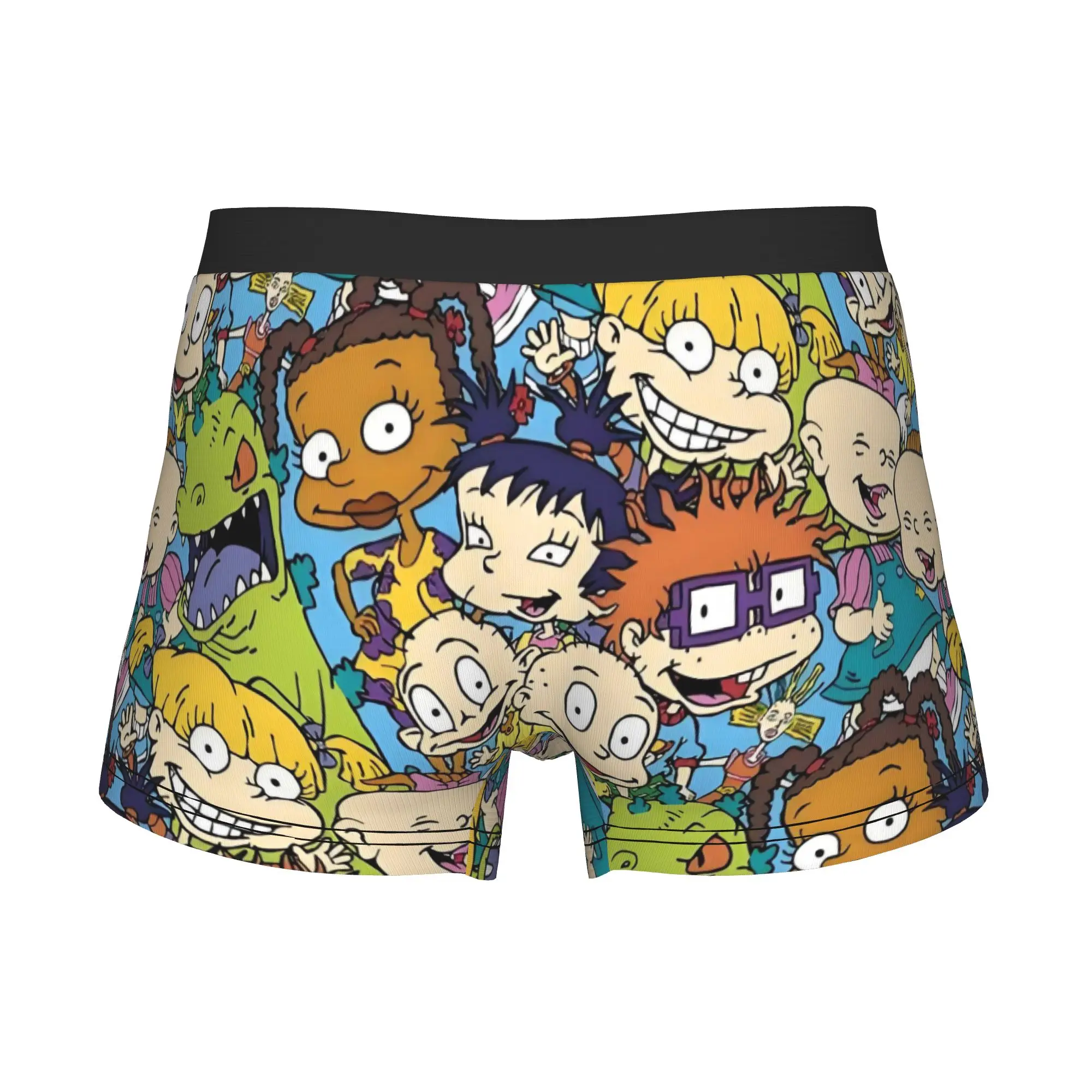 Animation R-Rugrats Underwear Men Printed Comic Boxer Briefs Shorts Panties Soft Underpants