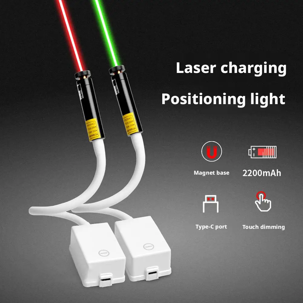 

Перезаряжаемая лазерная направляющая USB C, магнитная основа, силиконовый шланг, 3 сменных головки, точечная линия, крестовая проекция для хвоста J2D9