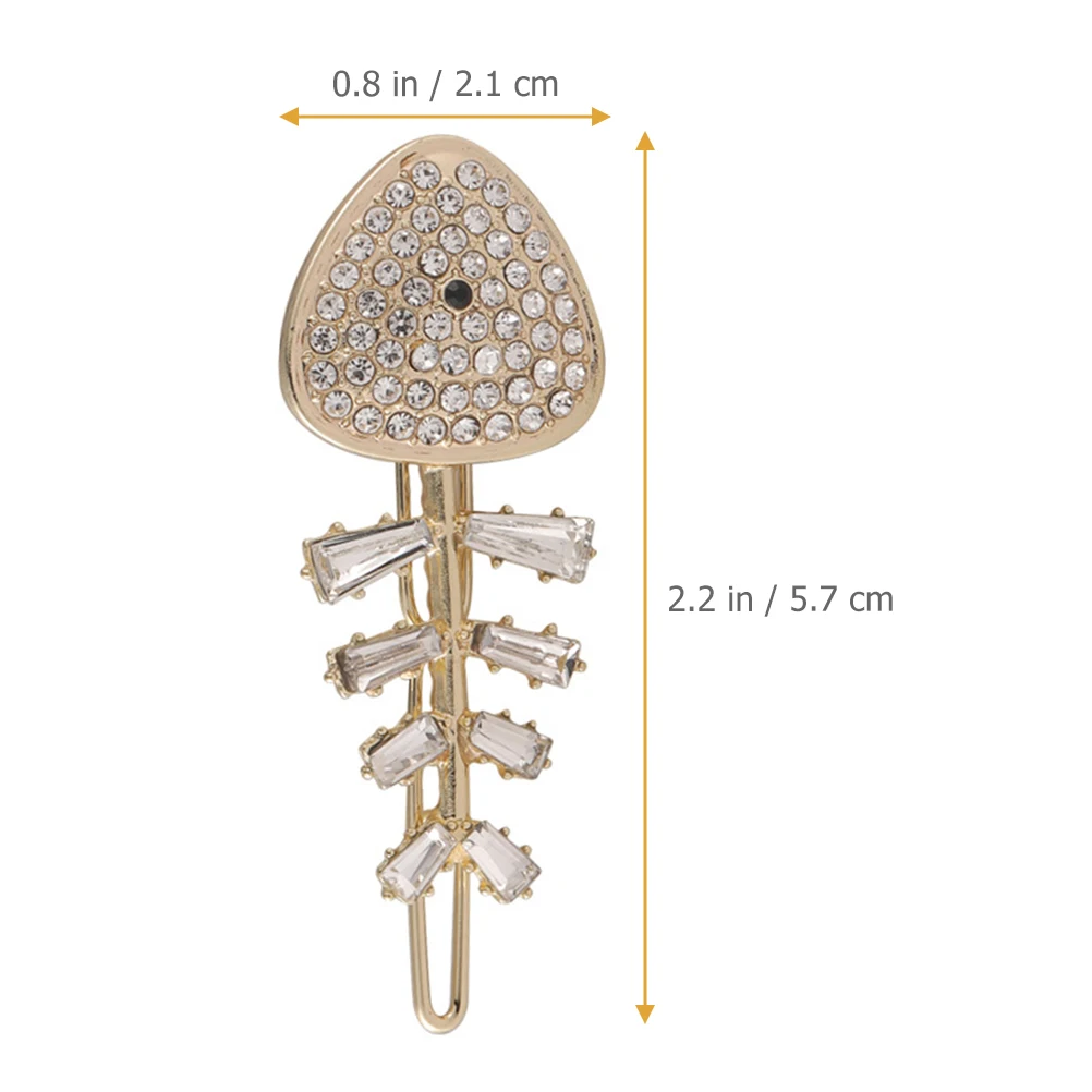 

Rhinestone Clips Women Accessories Girls Hairpins Snap Barrettes Hair Decoration Metal Hairpin For Thick Long Curly Hair Bun