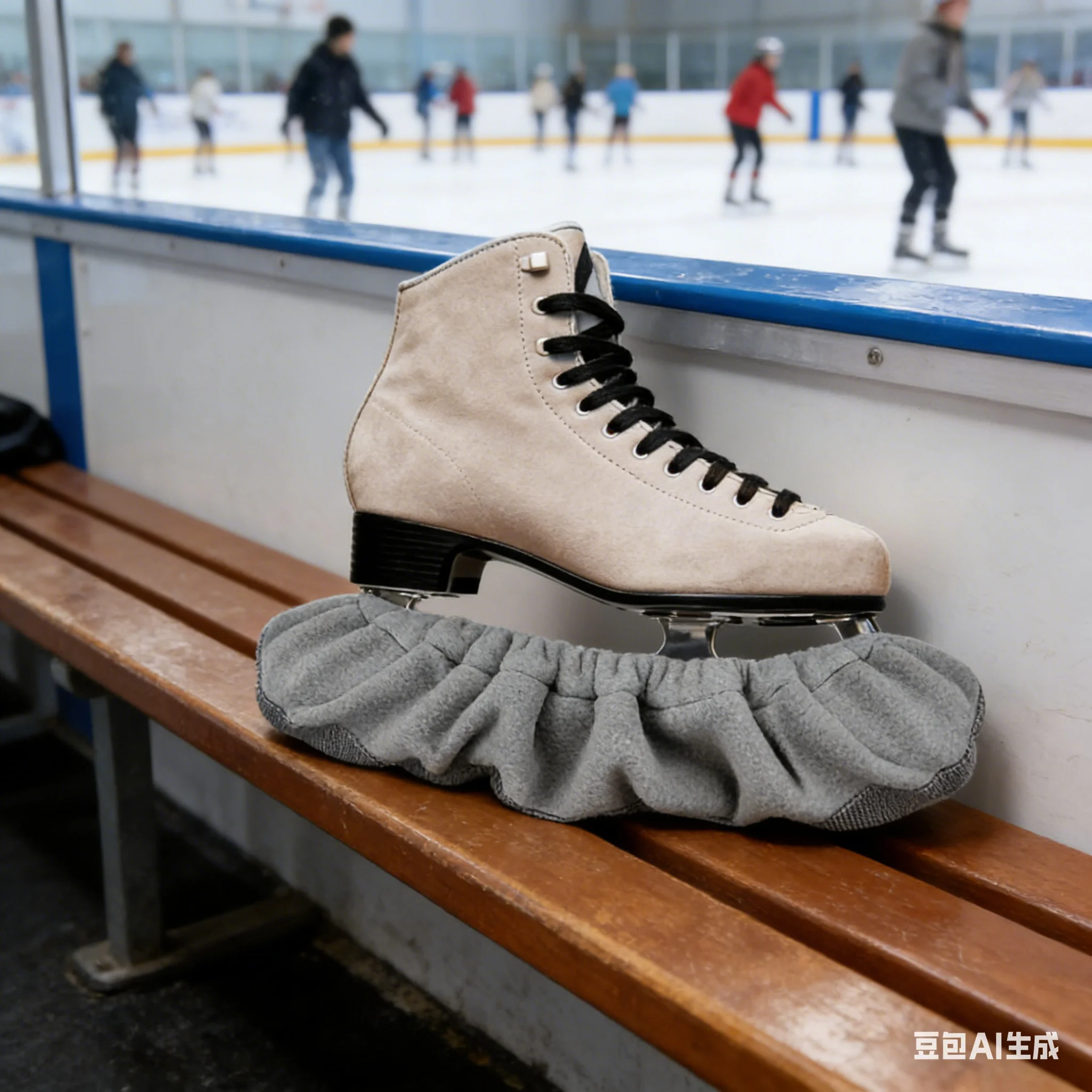 

Ice Skate Blade Covers For Polar Fleece Scratch Resistant Protector For Figure Skating Hockey Skates Skating Cover Guards