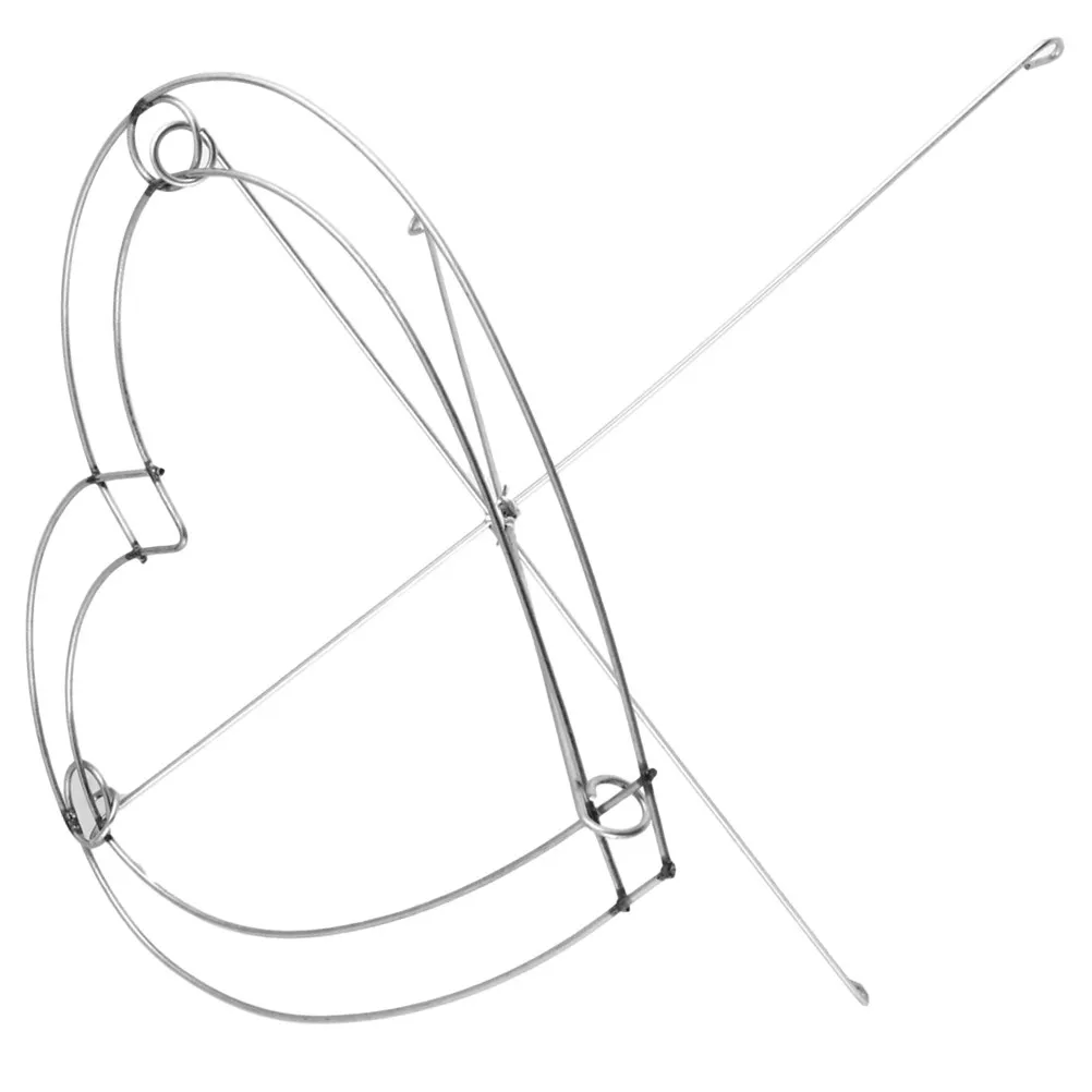 

Heart Shaped Flower Frame Metal Floral Holder Romantic Bouquet Rack Iron Fixing Frame Floral Arrangement Supplies