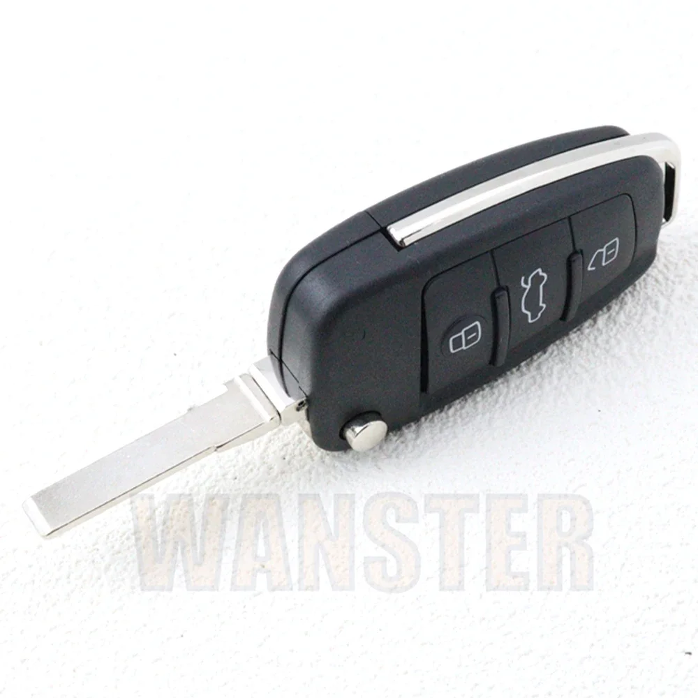 3 4 Botton Replace Car Key Fob Shell Case Housing for Audi A1 A2 A3 A4 A8 2006 A6 A6L Q2 Q3 Q7 B7 S5 Allroad RS4 TT Flip Folding