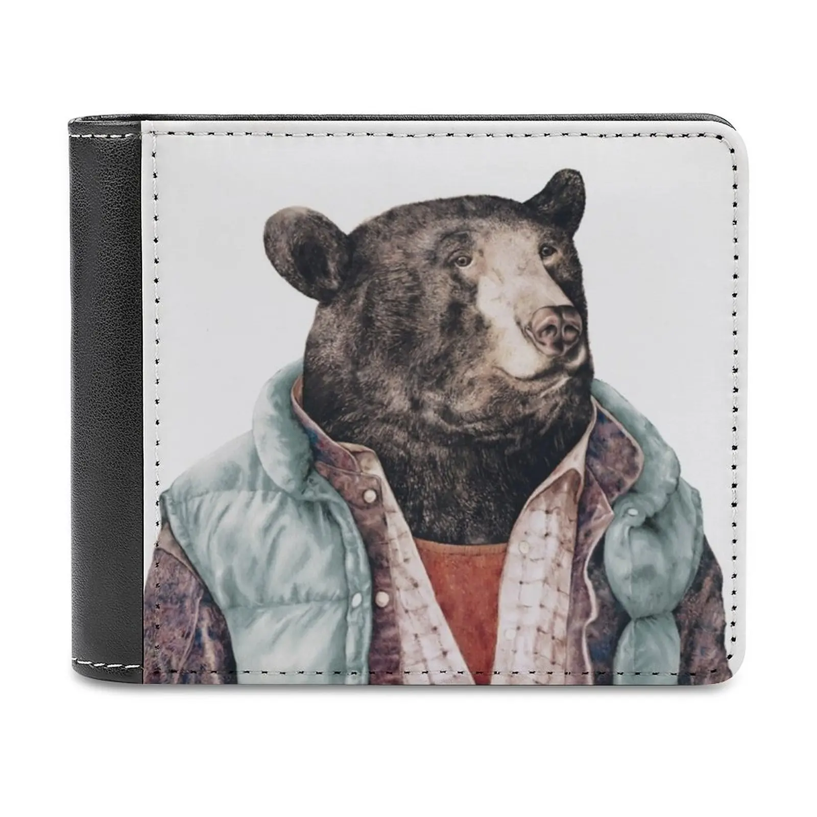 كيمياء الغذاء الرجال المحفظة بو الجلود قصيرة الذكور المحافظ بطاقة الائتمان المحفظة للرجال حقيبة المال الغذاء الكيمياء الطبخ #1