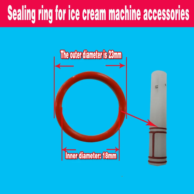 I-shaped circle Leather case Small circle Sealing ring Ice cream machine accessories Discharge valve rod Sealing ring
